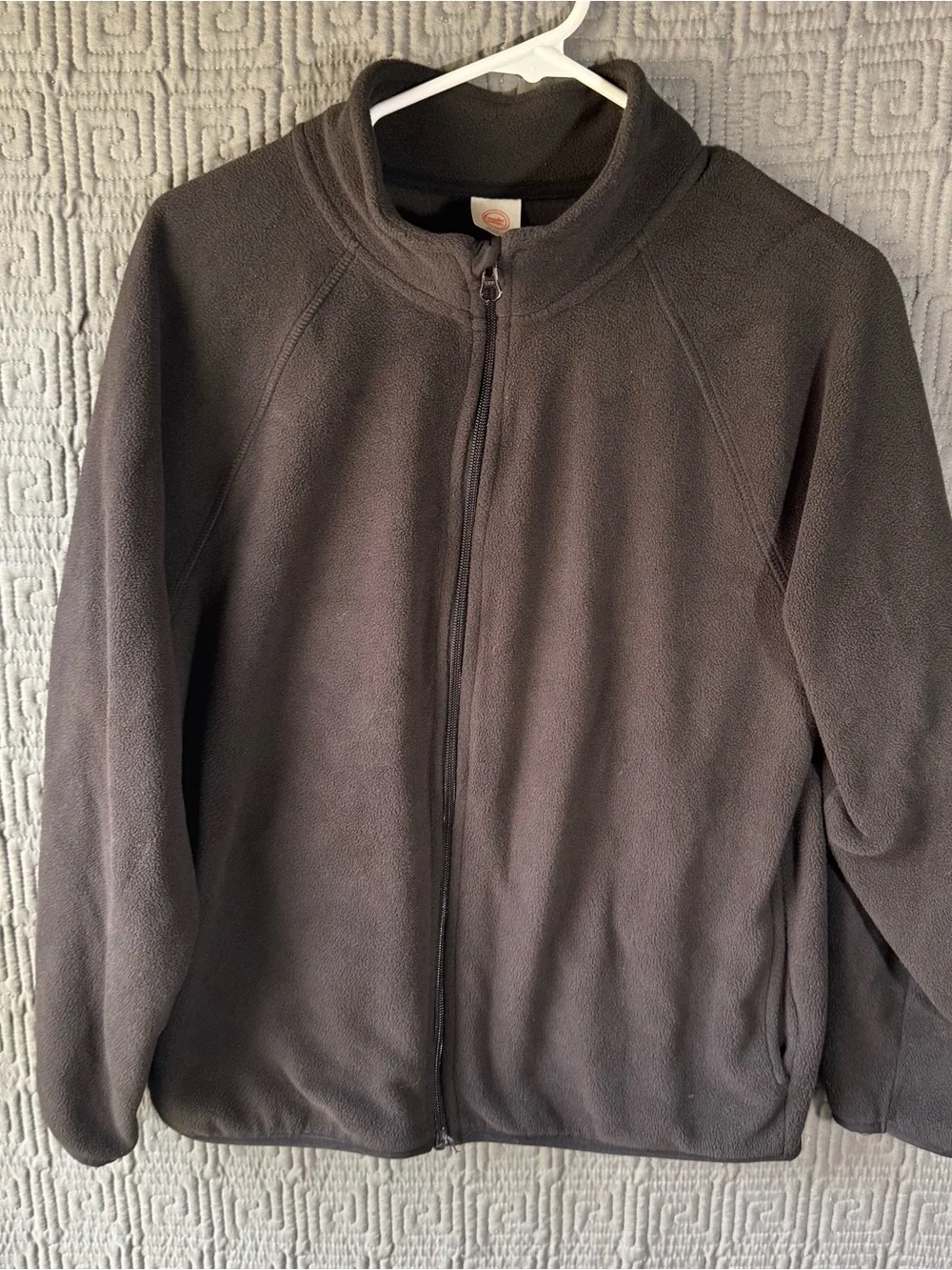Wonder Nation Boys XL 14-16 Black Fleece Full Zip Mock Neck Jacket Microfleece